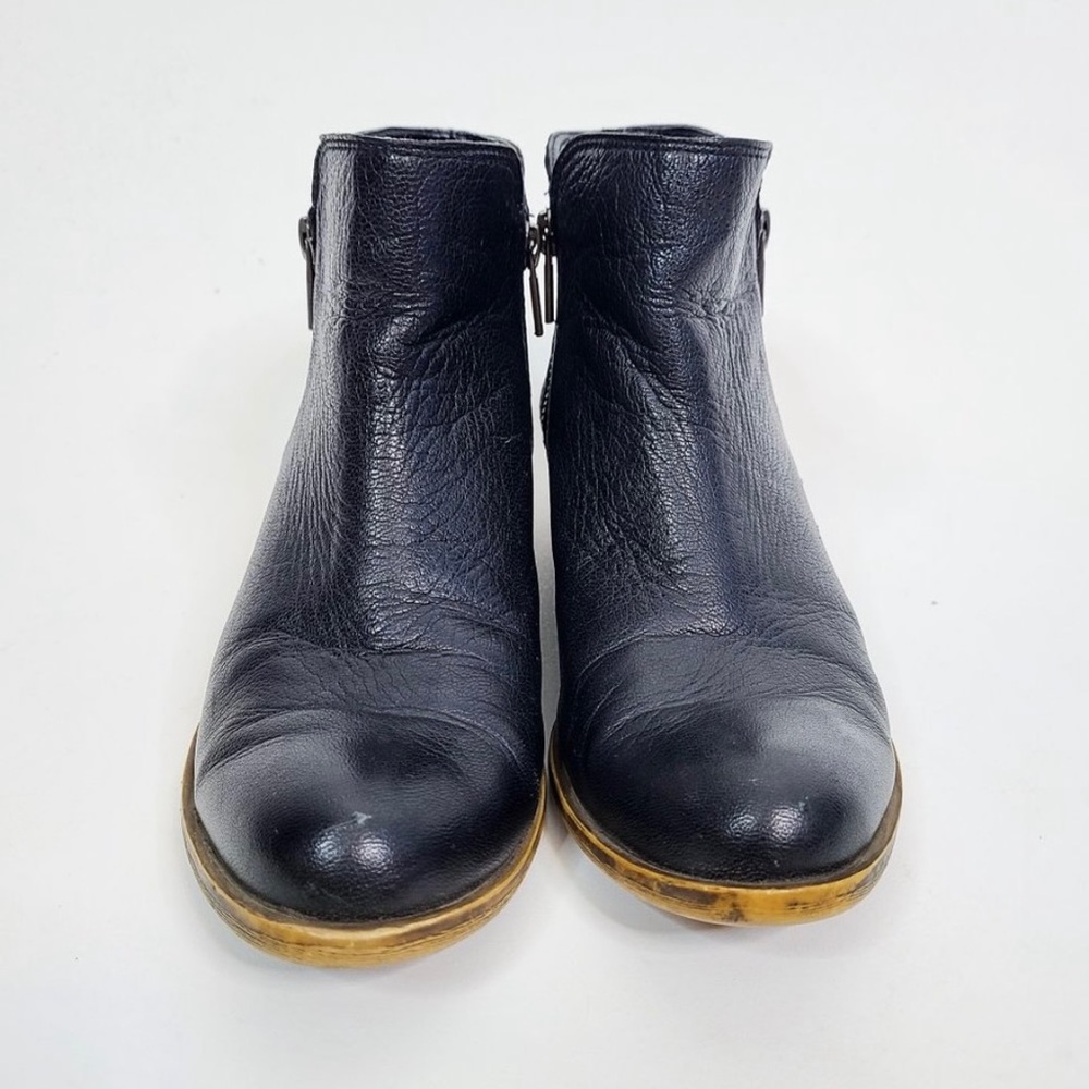 LUCKY BRAND Breah Leather Booties Boots 6.5 Black